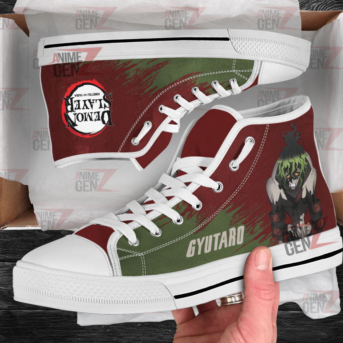 Demon Slayer Gyutaro High Top Shoes Custom Anime Shoes