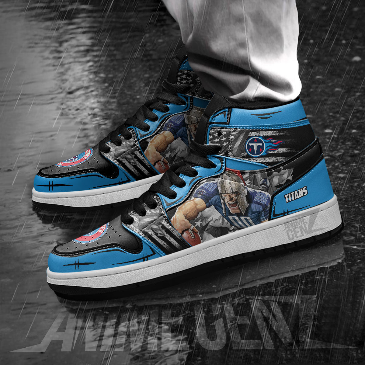 Tennessee Titans JD Sneakers NFL Custom Sports Shoes