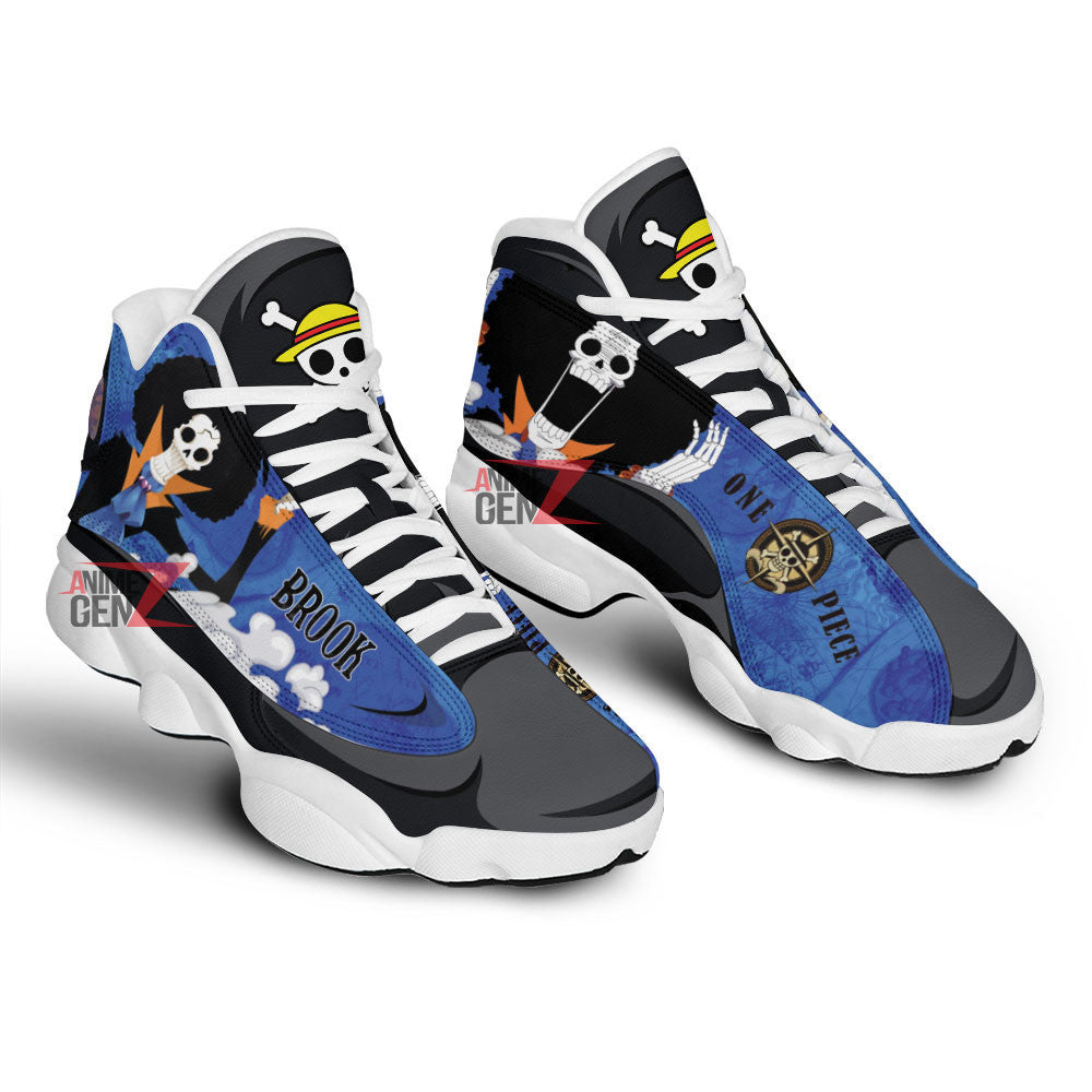 One Piece Brook Air Jordan 13 Sneakers Custom Anime Shoes