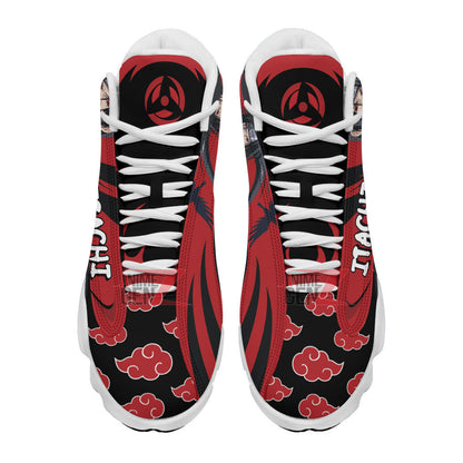 Naruto Akatsuki Uchiha Itachi Air Jordan 13 Sneakers Custom Anime Shoes