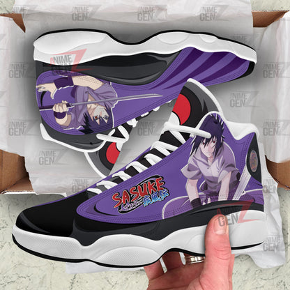 Naruto Uchiha Sasuke Air Jordan 13 Sneakers Custom Anime Shoes