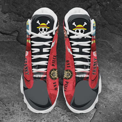 One Piece Franky Air Jordan 13 Sneakers Custom Animes Shoes