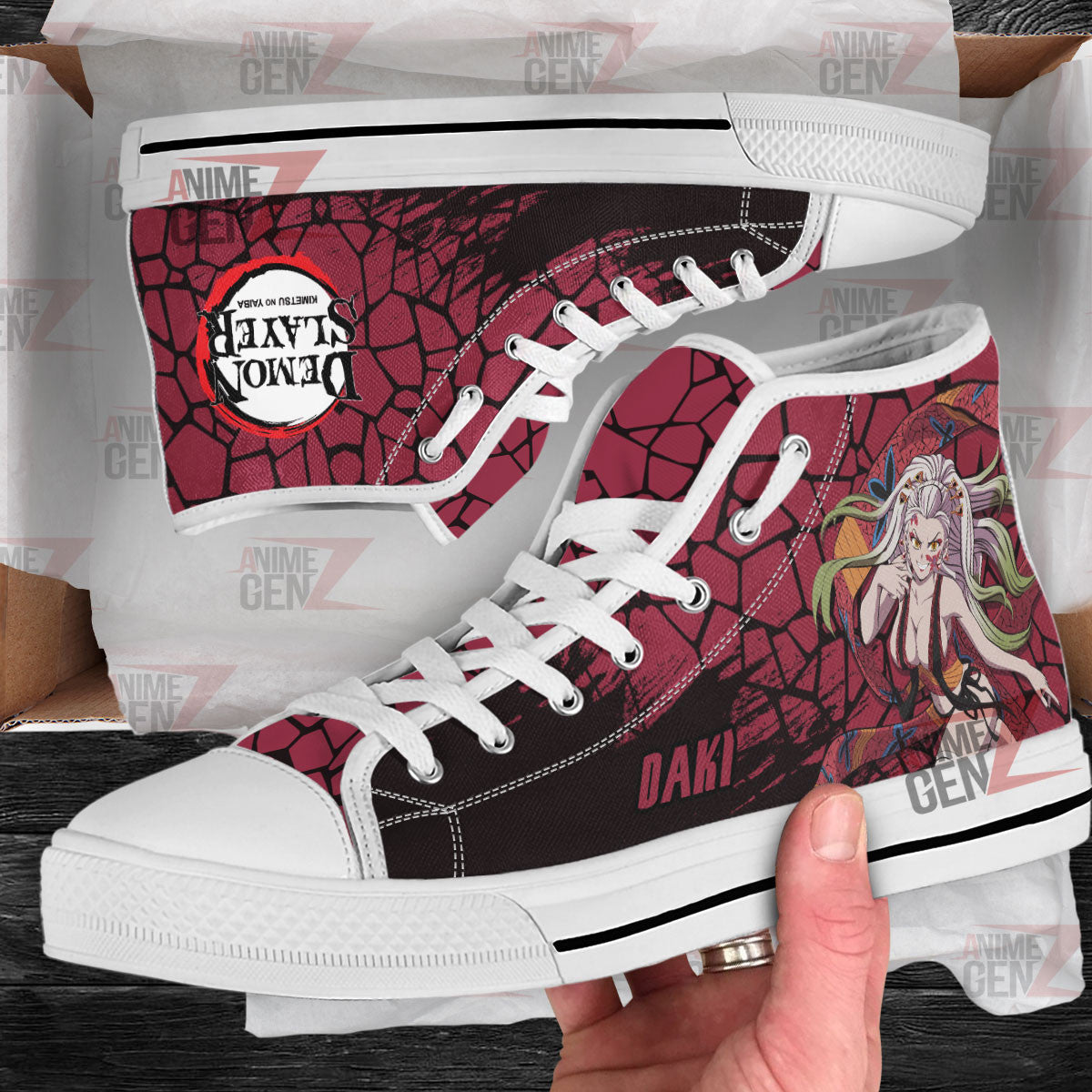 Demon Slayer Daki High Top Shoes Custom Anime Shoes