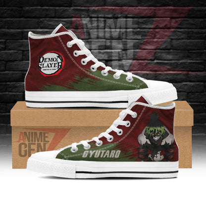 Demon Slayer Gyutaro High Top Shoes Custom Anime Shoes