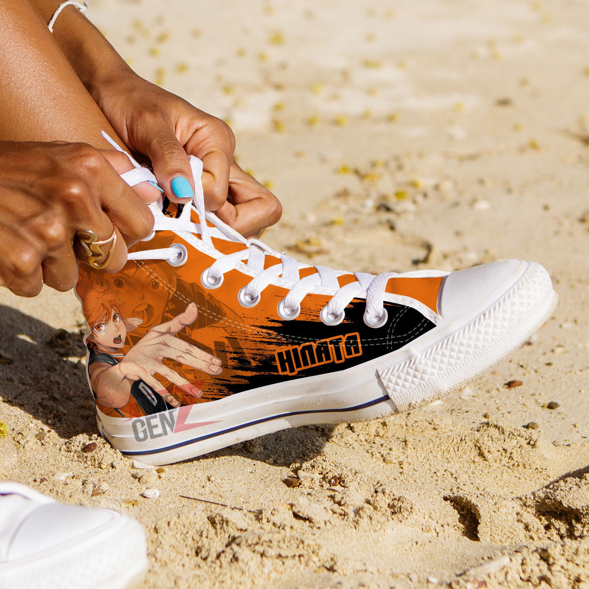 Haikyuu Hinata Shoyo High Top Shoes Custom Anime Shoes