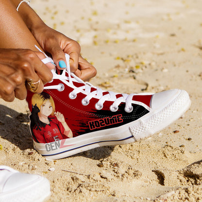 Haikyuu Kenma Kozume High Top Shoes Custom Anime Shoes