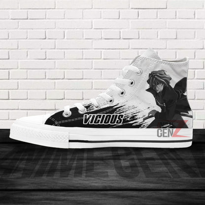 Cowboy Bebop Vicious High Top Shoes Custom Anime Sneakers