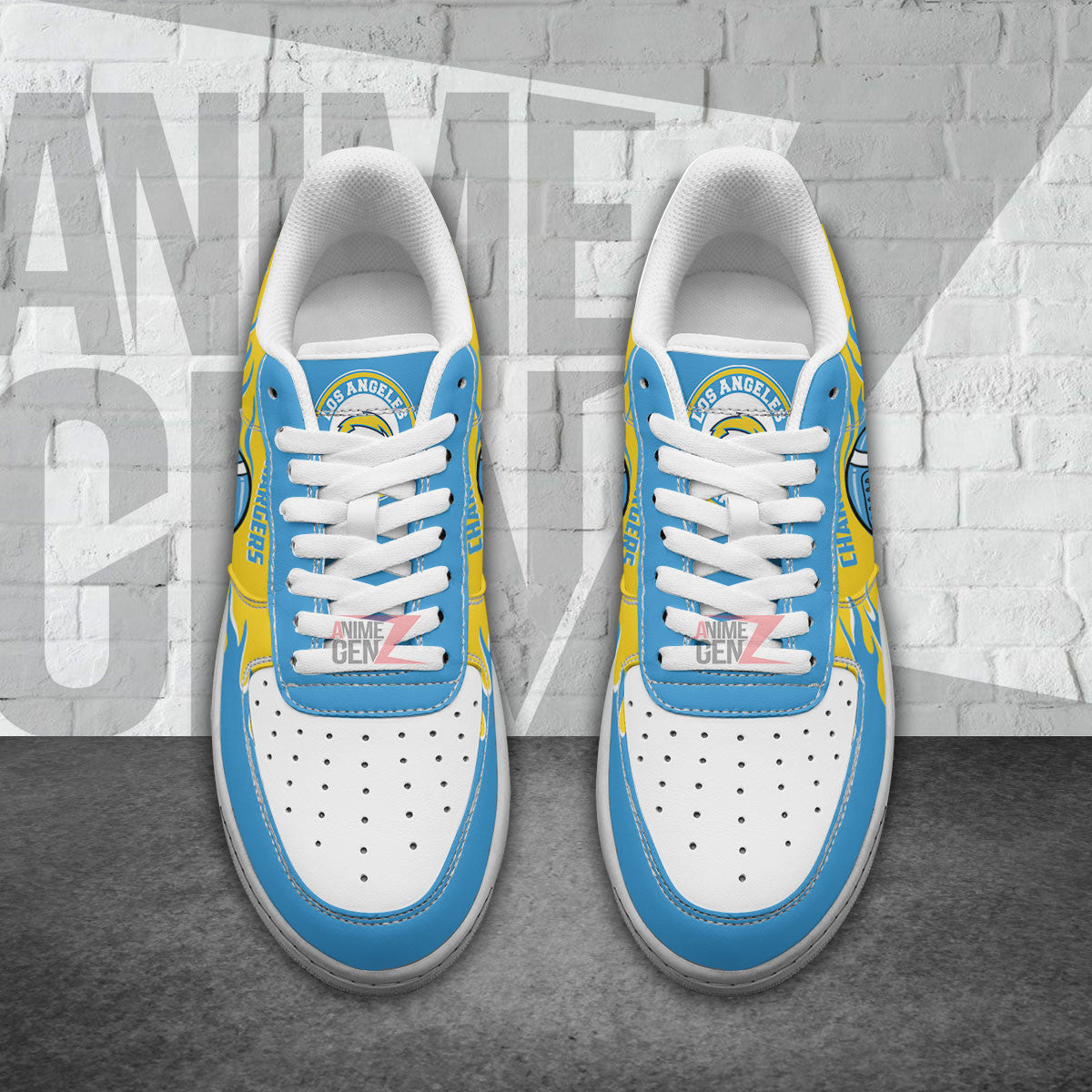 Los Angeles Chargers Air Sneakers NFL Custom Sports Shoes