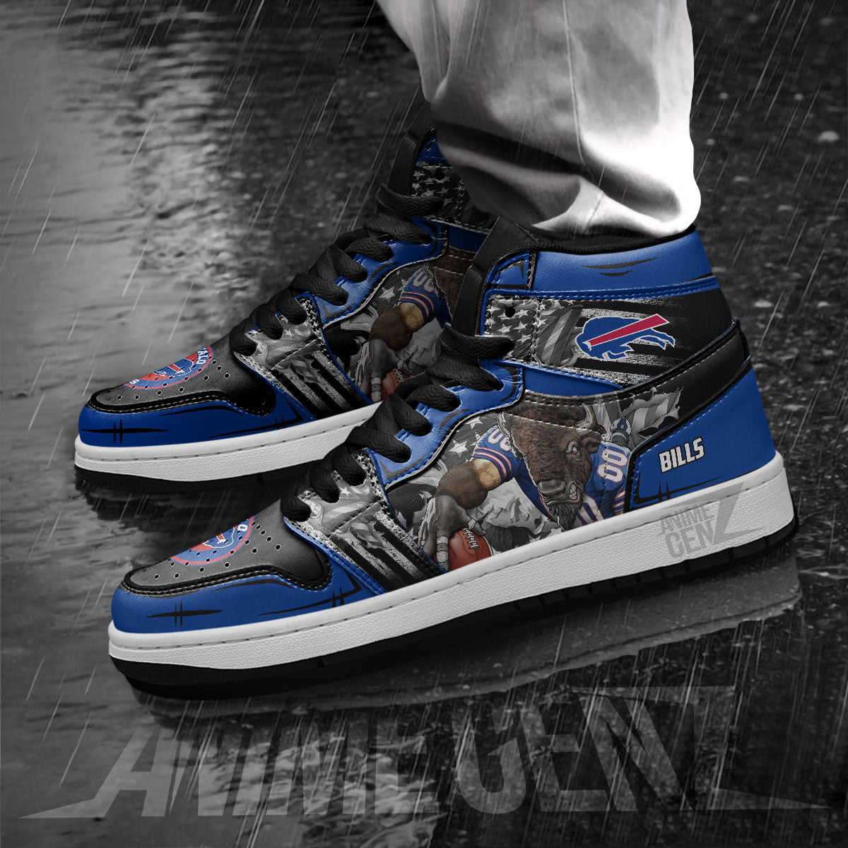Buffalo Bills JD Sneakers NFL Custom Sports Shoes