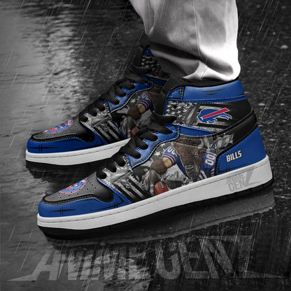Buffalo Bills JD Sneakers NFL Custom Sports Shoes