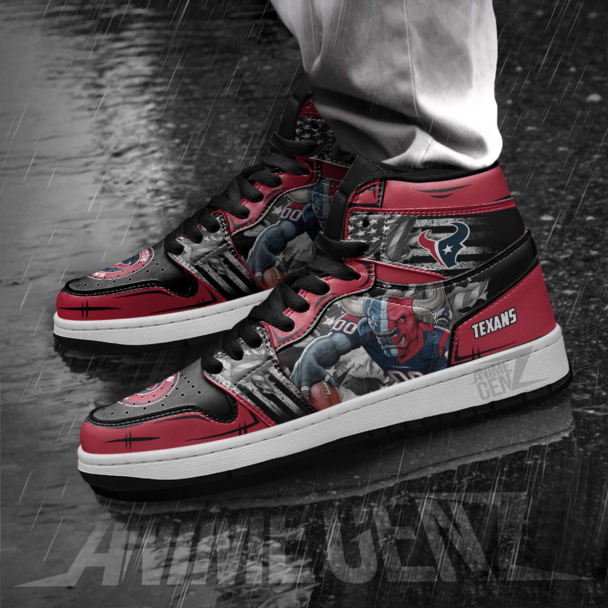 Houston Texans JD Sneakers NFL Custom Sports Shoes
