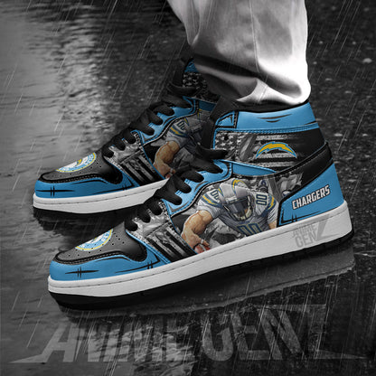 Los Angeles Chargers JD Sneakers NFL Custom Sports Shoes