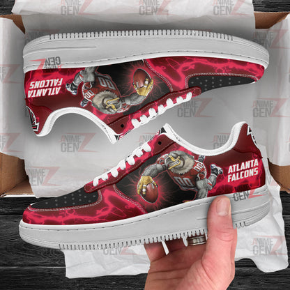 Atlanta Falcons Air Sneakers Mascot Thunder Style Custom NFL Sport Shoes