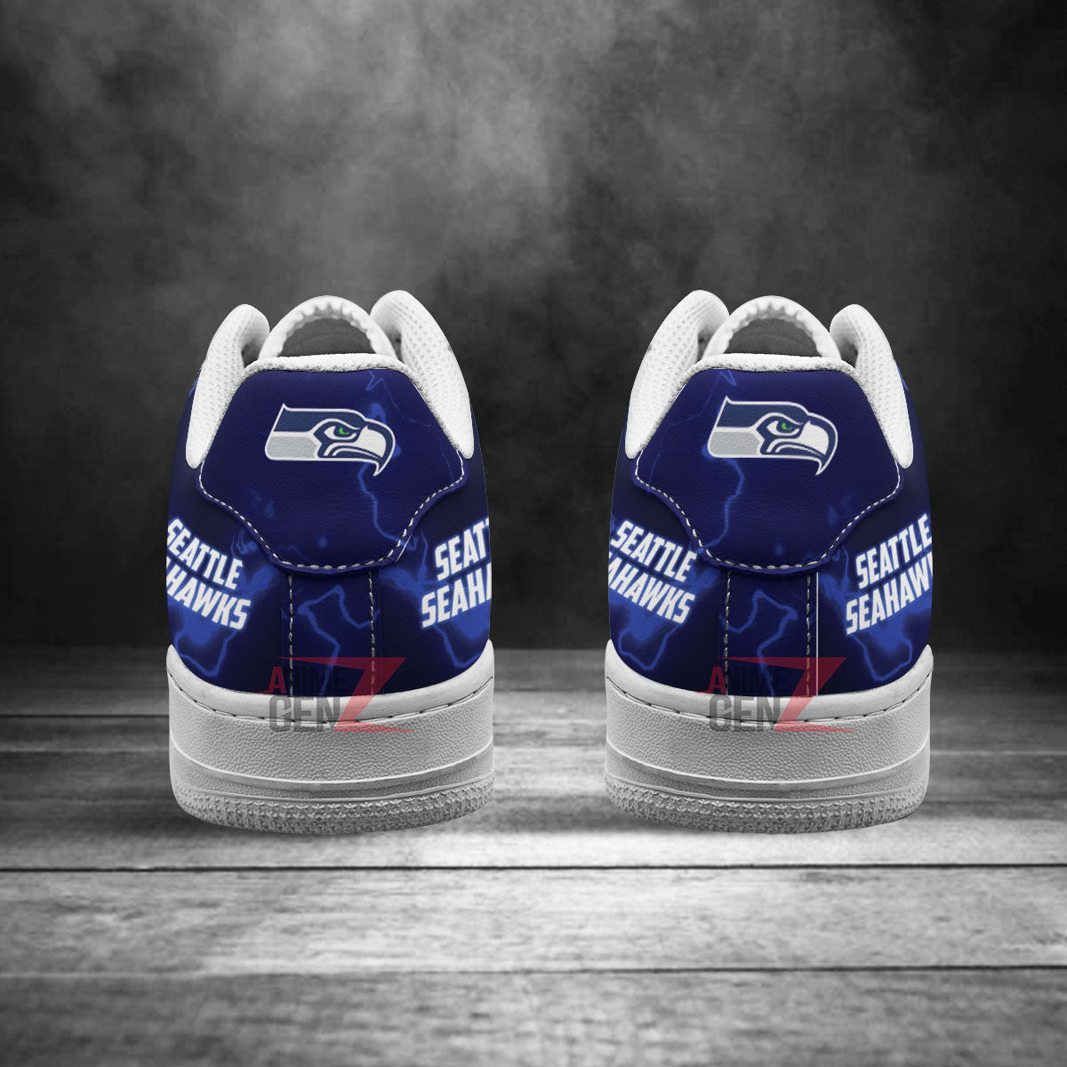 Seattle Seahawks Air Sneakers Mascot Thunder Style Custom NFL Sport Shoes