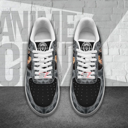 Las Vegas Raiders Air Sneakers Mascot Thunder Style Custom NFL Sport Shoes